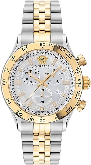 versace hellenyium silver dial automatic men's watch|Versace hellenyium watch.